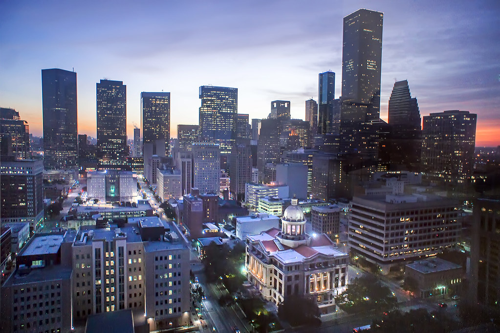 Houston, Texas at night